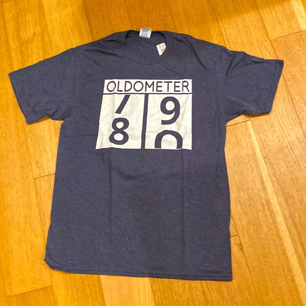 Up for sale is a 80 years old birthday  T-shirt. Men’s M. Navy blue.